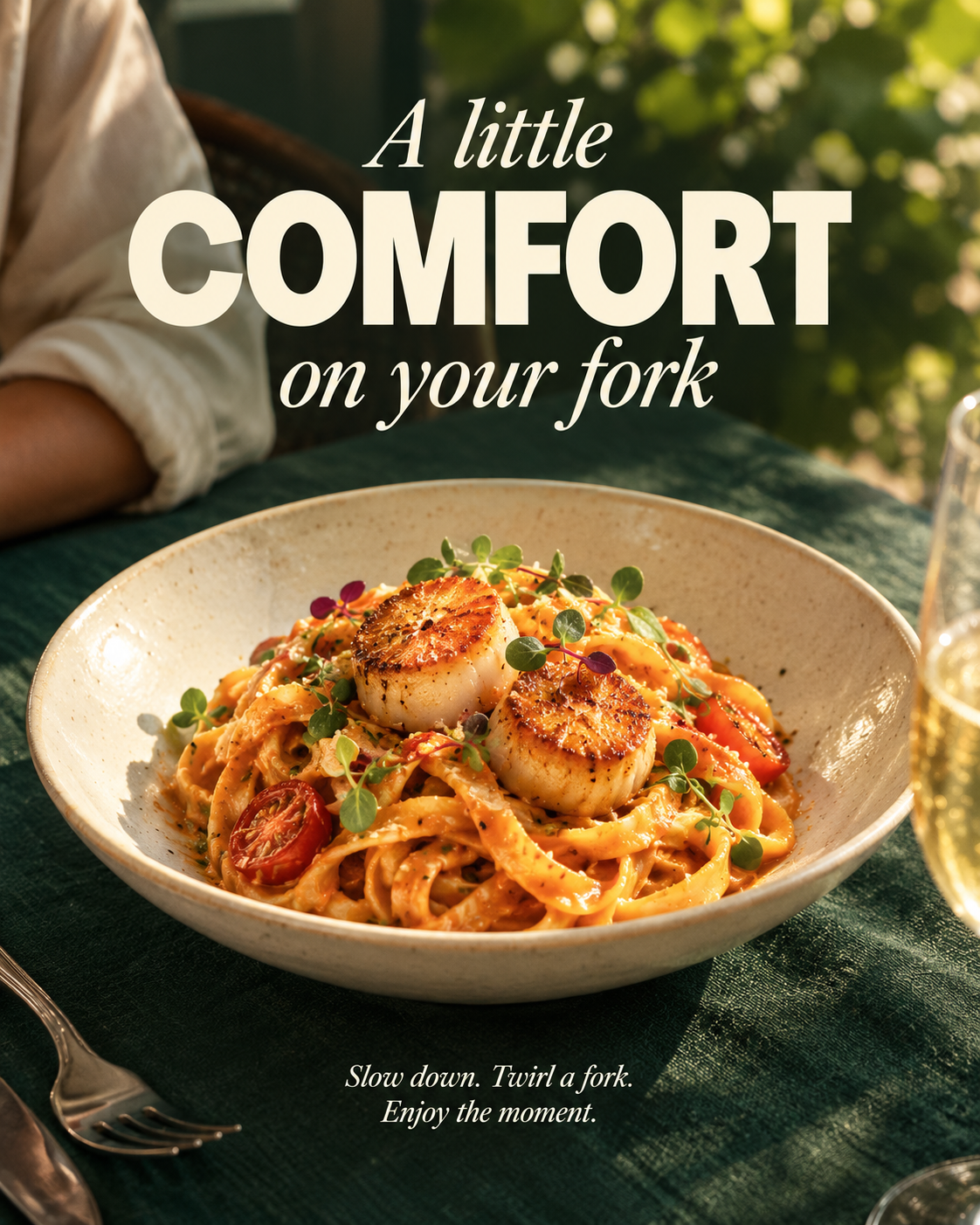 Comfort Pasta Food Ad